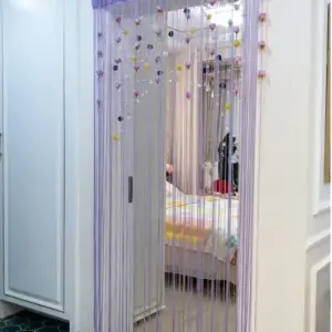Elegant Floral String Door Curtain