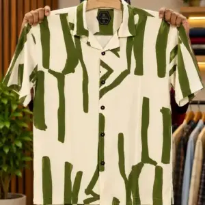 Men’s Premium Abstract Print Shirt | Stylish Oversized Casual Half Sleeve Shirt | Trendy Summer Fashion Wear