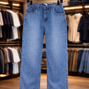 Men’s Baggy Fit Blue Jeans – Premium Denim Wide Leg Pants