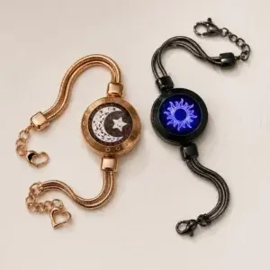 Luxury Sun & Moon Glow Couple Bracelet Set – Romantic Matching Bracelets