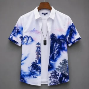 Premium Artistic Printed Casual Shirt – Statement Street Collection