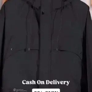 Premium Black Hooded Jacket – All-Weather Urban Essential