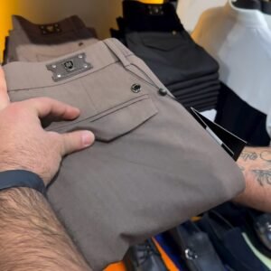 Mocha Brown Slim Fit Trousers