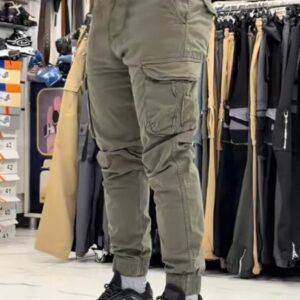 Men’s Charcoal Gray Cargo Joggers – Urban Streetwear Pants