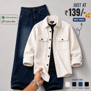 Premium Men's Casual Shirt & Denim Jeans Combo